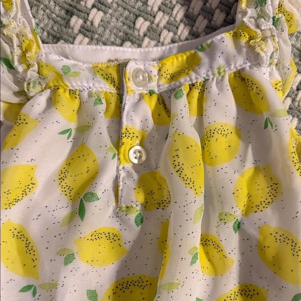 Kids Swiggles lemon ruffle top 🍋